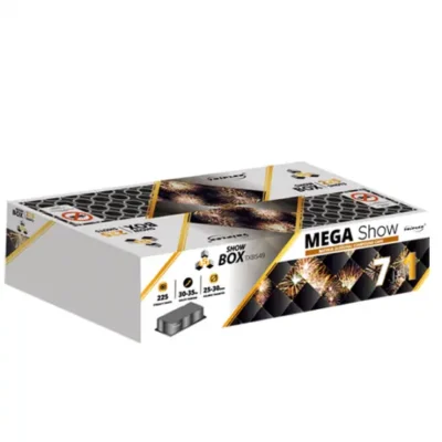 MEGA SHOW TXB549 - 225 strzałów, kaliber 25/30mm
