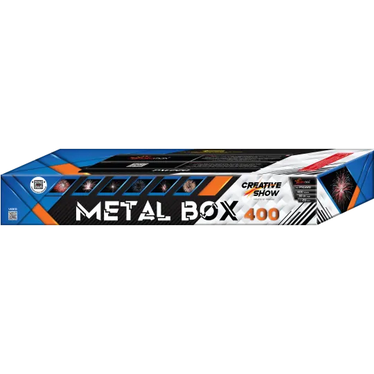 ZESTAW fajerwerków 400 strzałów METAL BOX PXC220 Piromax ZESTAW fajerwerków 400 strzałów METAL BOX PXC220 Piromax