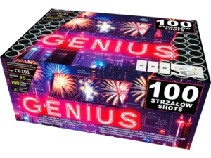 Wyrzutnia Jorge GENIUS CB101 – 100 strzałów | Dynamiczny pokaz kolorowych efektów