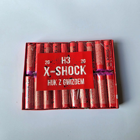 PETARDA BŁYSKOWA Z PISKIEM GAOO H3 X-SHOCK - 20 szt/op. PETARDA BŁYSKOWA Z PISKIEM GAOO H3 X-SHOCK - 20 szt/op.