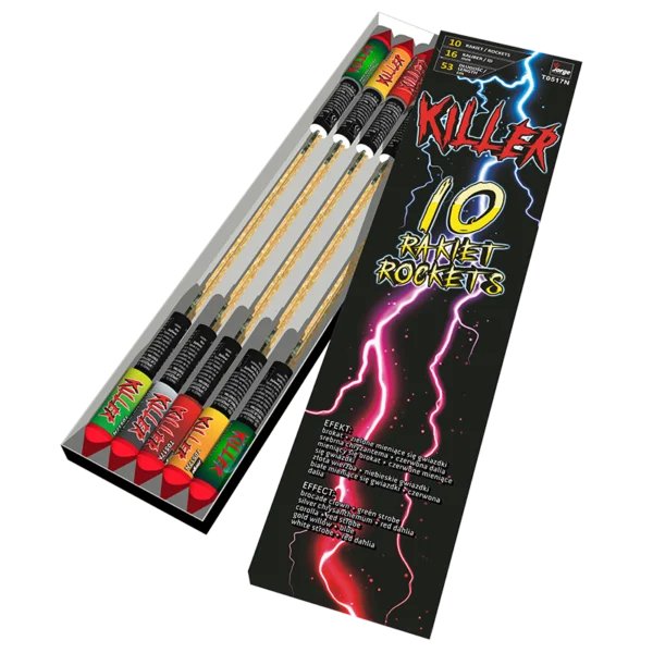 HIT! Rakiety Killer T0517N – Zestaw 10 sztuk 2022r HIT! Rakiety Killer T0517N – Zestaw 10 sztuk 2022r