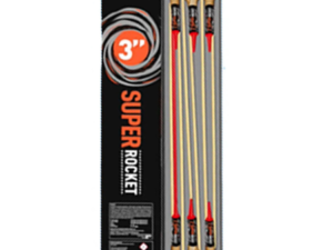 Super rocket 3" Riakeo HF24850R rakiety kuliste szelka na kiju 6 sztuk F3 5/6