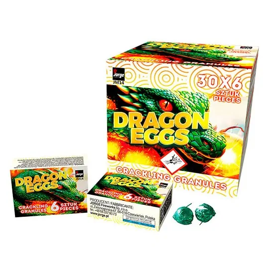 JM14 Trzaskające Granulki DRAGON EGGS - 6 sztuk JM14 Trzaskające Granulki DRAGON EGGS - 6 sztuk